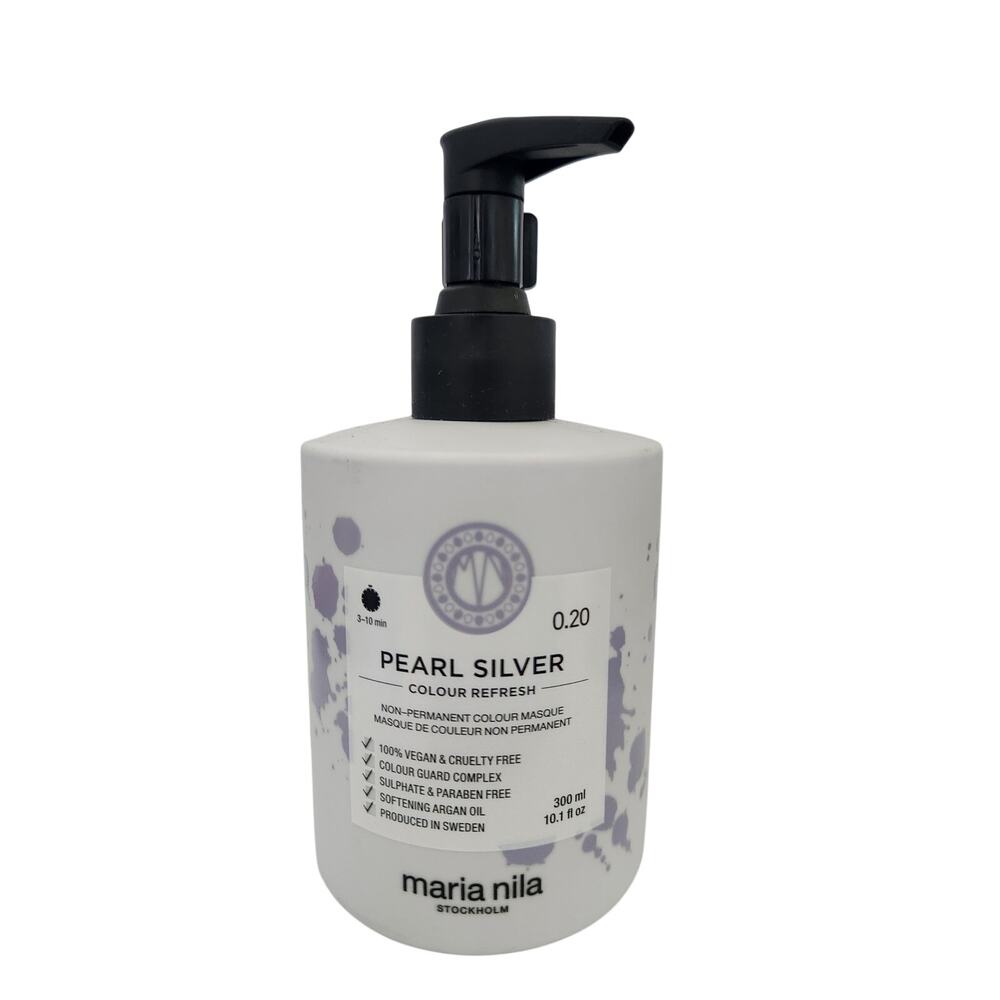 Maria Nila Colour Refresh Pearl Silver Mask 0.20 10.1 oz | Vegan - New